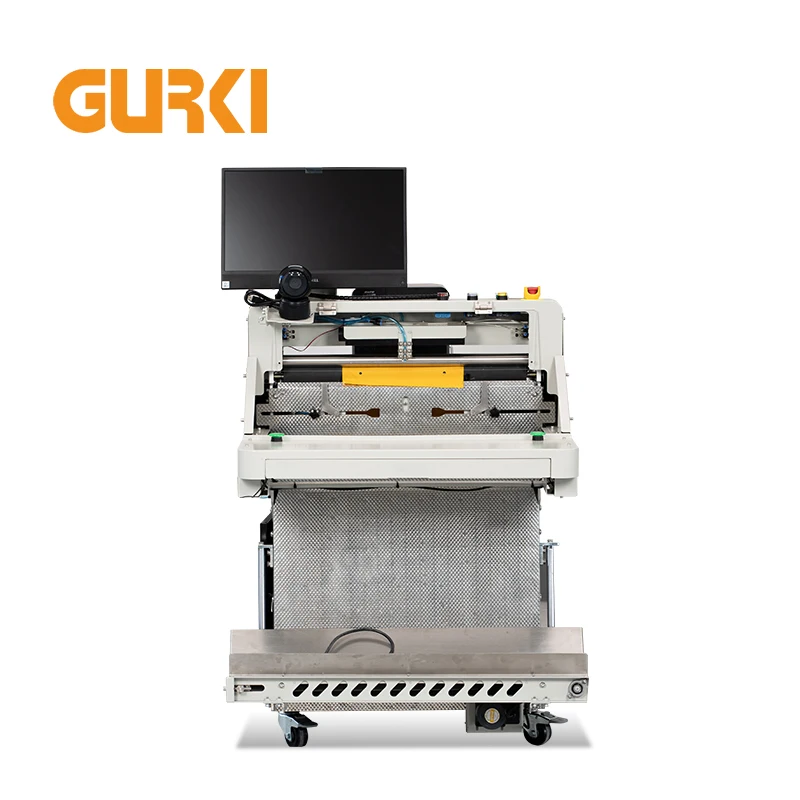 GURKI Ecommerce Plastic Pouch Bags Packaging Machine Automatic Vertical Bagger Label Printer Applicator for Chemical