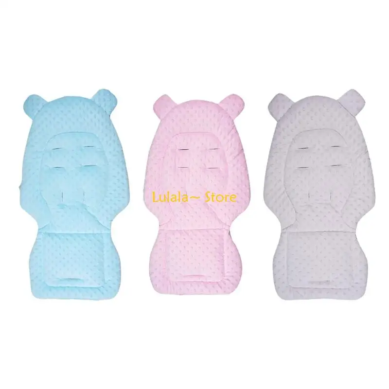 

Y4QA 81x41 см Двусторонняя подкладка для детского автокресла из дышащей хлопчатобумажной ткани с подкладкой в ​​горошек, коврик