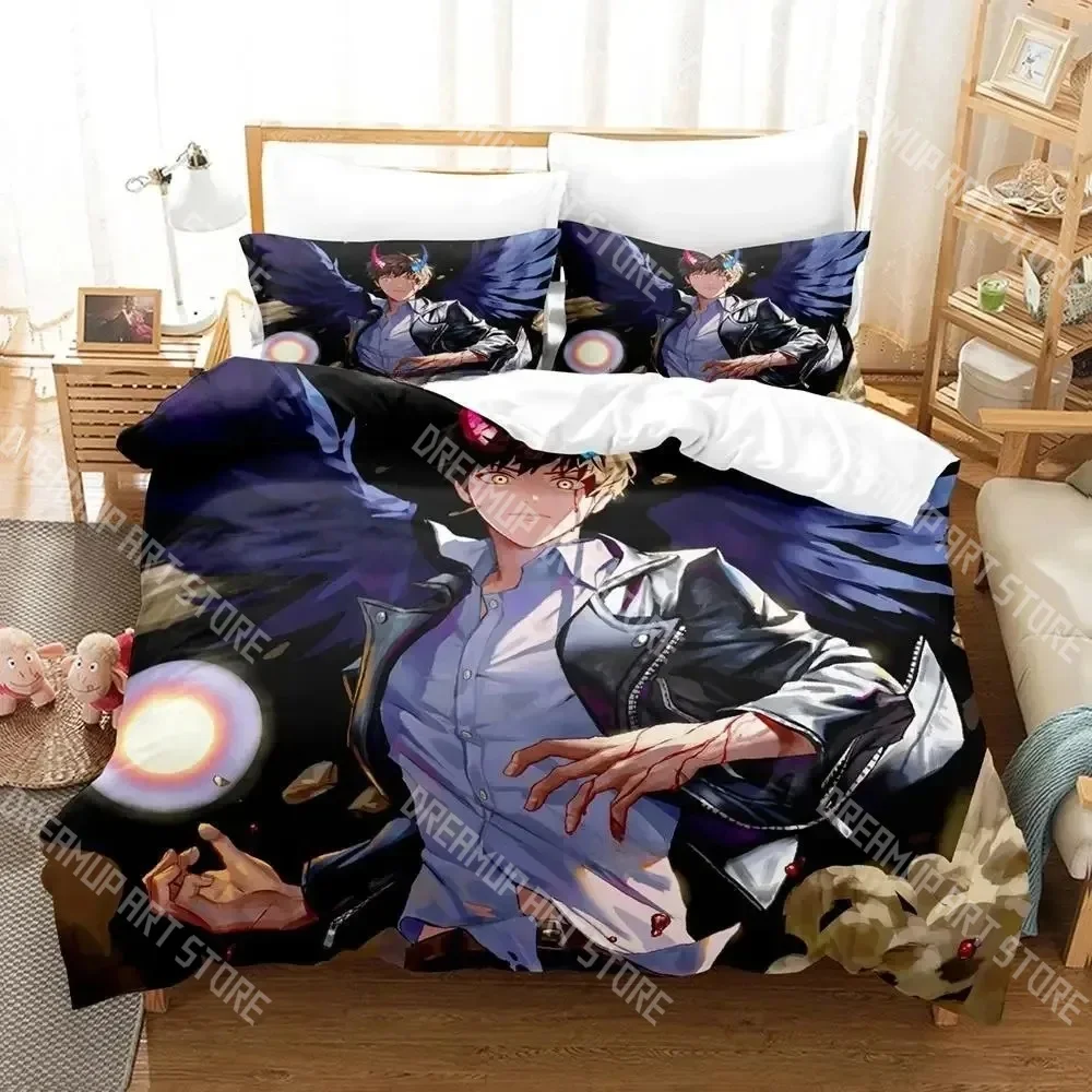 Fashion Tower Of God Game Bedding Set Single Twin Full Queen King Size Bed Set Kids Bedroom Duvetcover Sets Bed Sheet Set