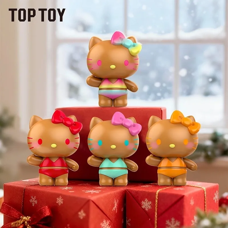 

TOPTOY Hello Kitty Blind Box Summer Rainbow Candy And Leopard Print Series Cute Mini Figure Surprise Gift For Girls Anime Fans