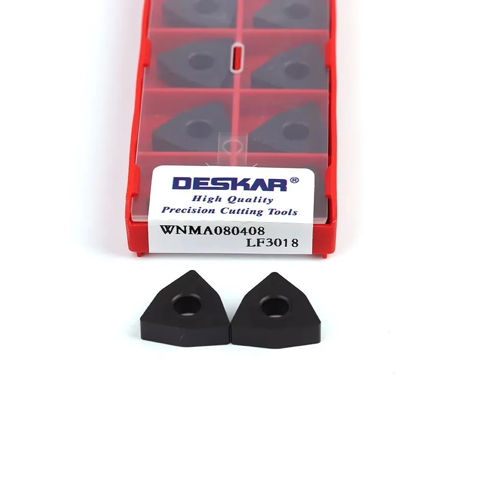 DESKAR 100% Original WNMA080404/0408/0412 LF3018 Turning Tools Numerical Control Lathe Cutting Inserts For Cast Iron Processing
