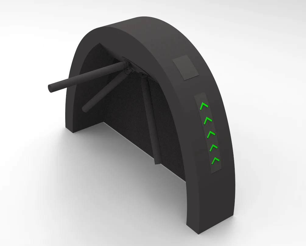 

Black Paint Tripod Turnstile Mechanism & Control Board Rfid Card Reader Security Turnstile Gate for Gyms