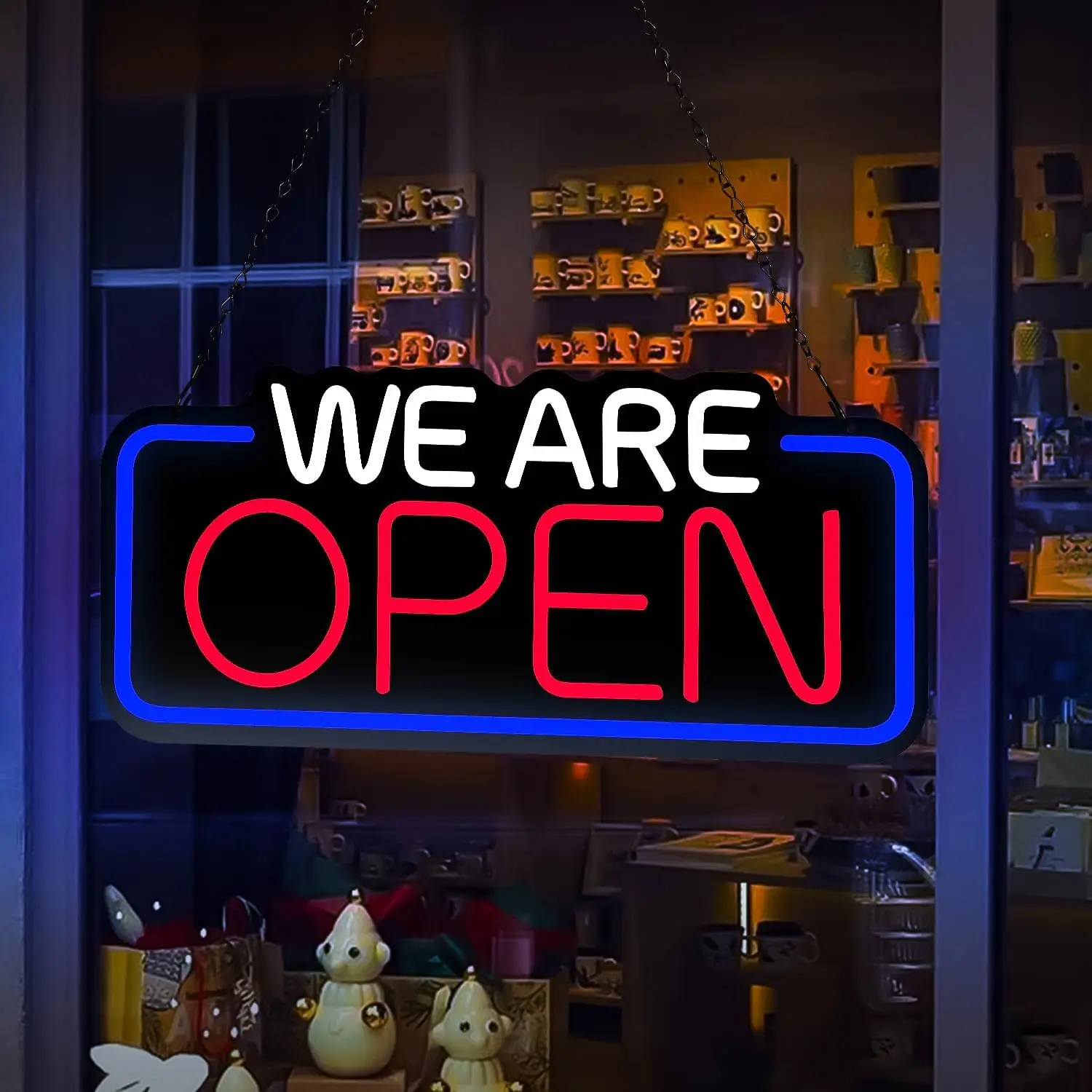 

We Are Open Неоновая вывеска Регулируемая яркость Большой открытый светодиодный неоновый свет или бизнес-бар Ресторан Декор витрины магазина отеля