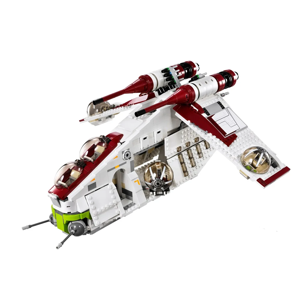 Technical Space movie Republic gunboat Gunship Building Blocks Bricks Toy STAR Children Christmas Gift 1175Pcs 81043 75021 05041