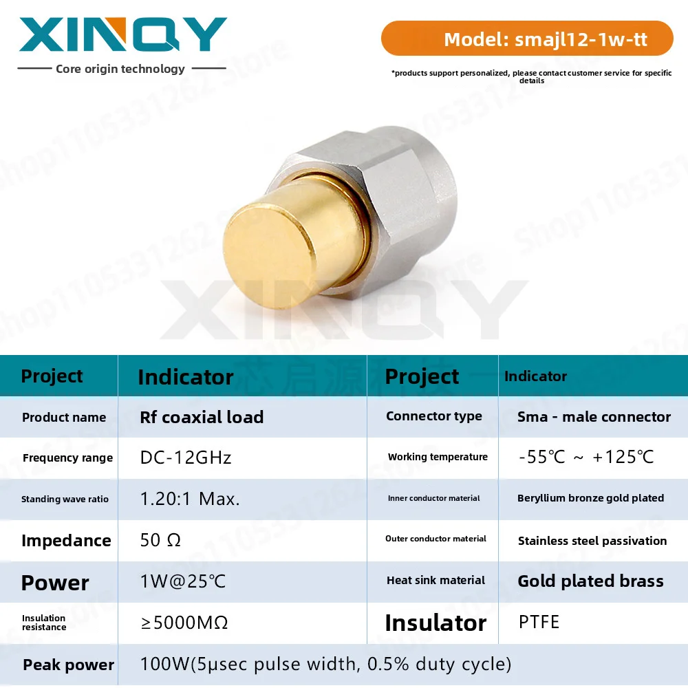 10PCS SMA RF coaxial load 50 ohm 0-12G network sub-test end point plug/short circuit