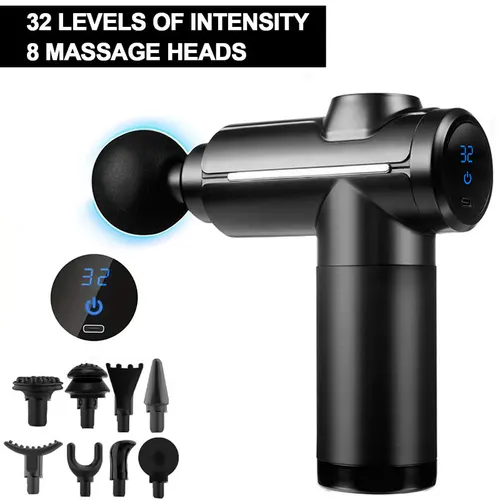 Pistola de Fascia profesional, vibración de alta frecuencia, pistola de masaje de tejido muscular profundo, masajeador corporal relajante después del ejercicio físico