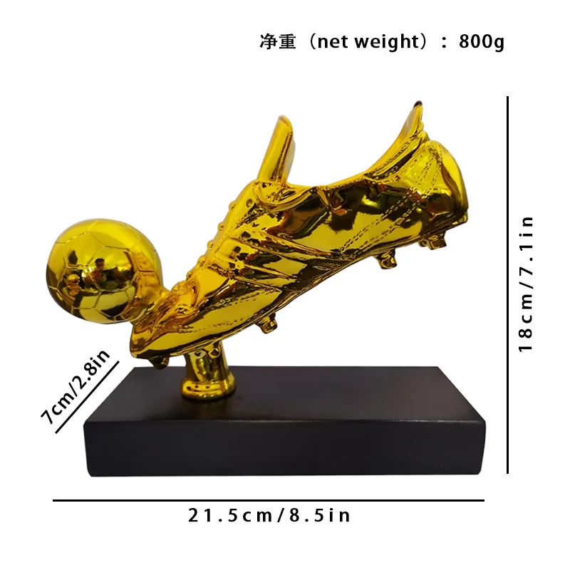 Football League Golden Boot Award Trophy World Cup Scorer Souvenir Student Team Football Match Prize