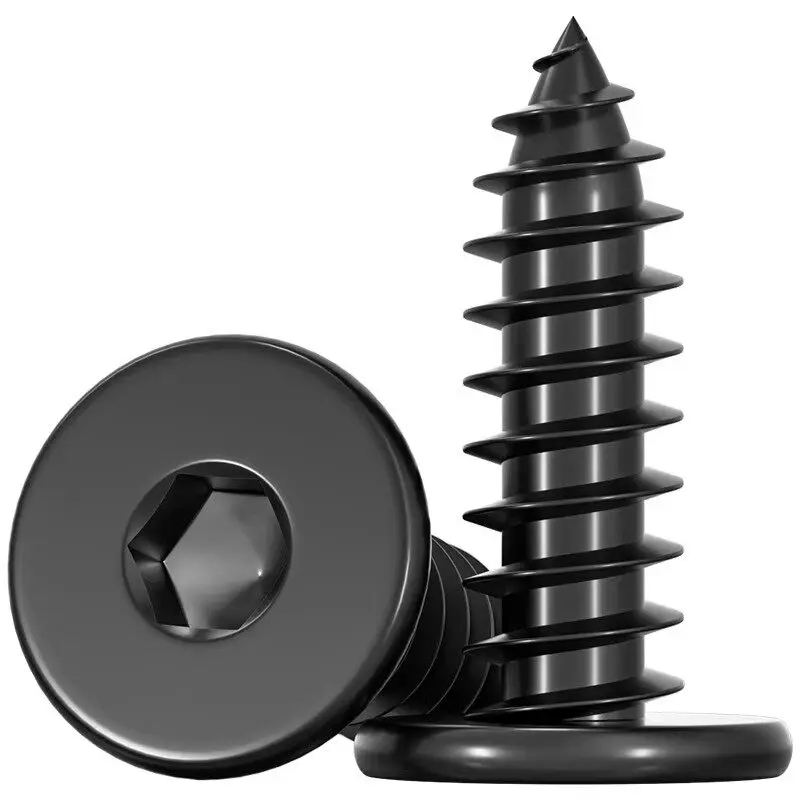 Black304StianlessSteelM2M3M4SuperUltraThinHexSocketFlatHeadScrewSelf-TappingWoodScrewsLength4mmto40mm-AliExpress13