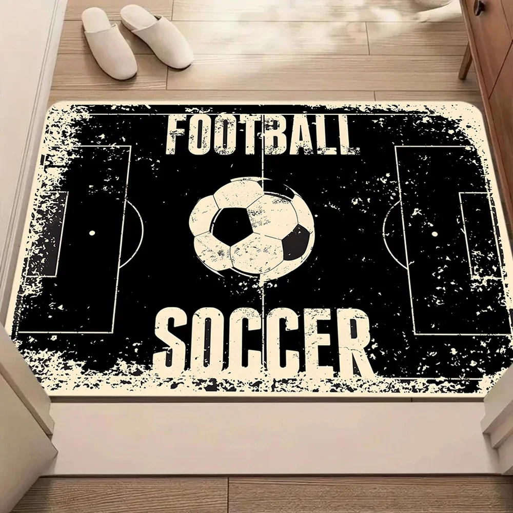 Retro Vintage Carpet Mat Rug Distressed Pattern Home Decoration Living Room Bedroom Modern Floor Decor Welcome Mat Rugs