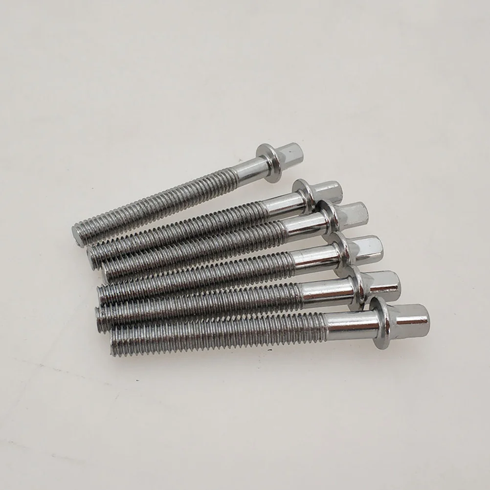 

6Pcs Sturdy Ear Mounting Screws for Drums Durable Long Lasting Use Silver Lightweight Drum Lug Mounting Screws