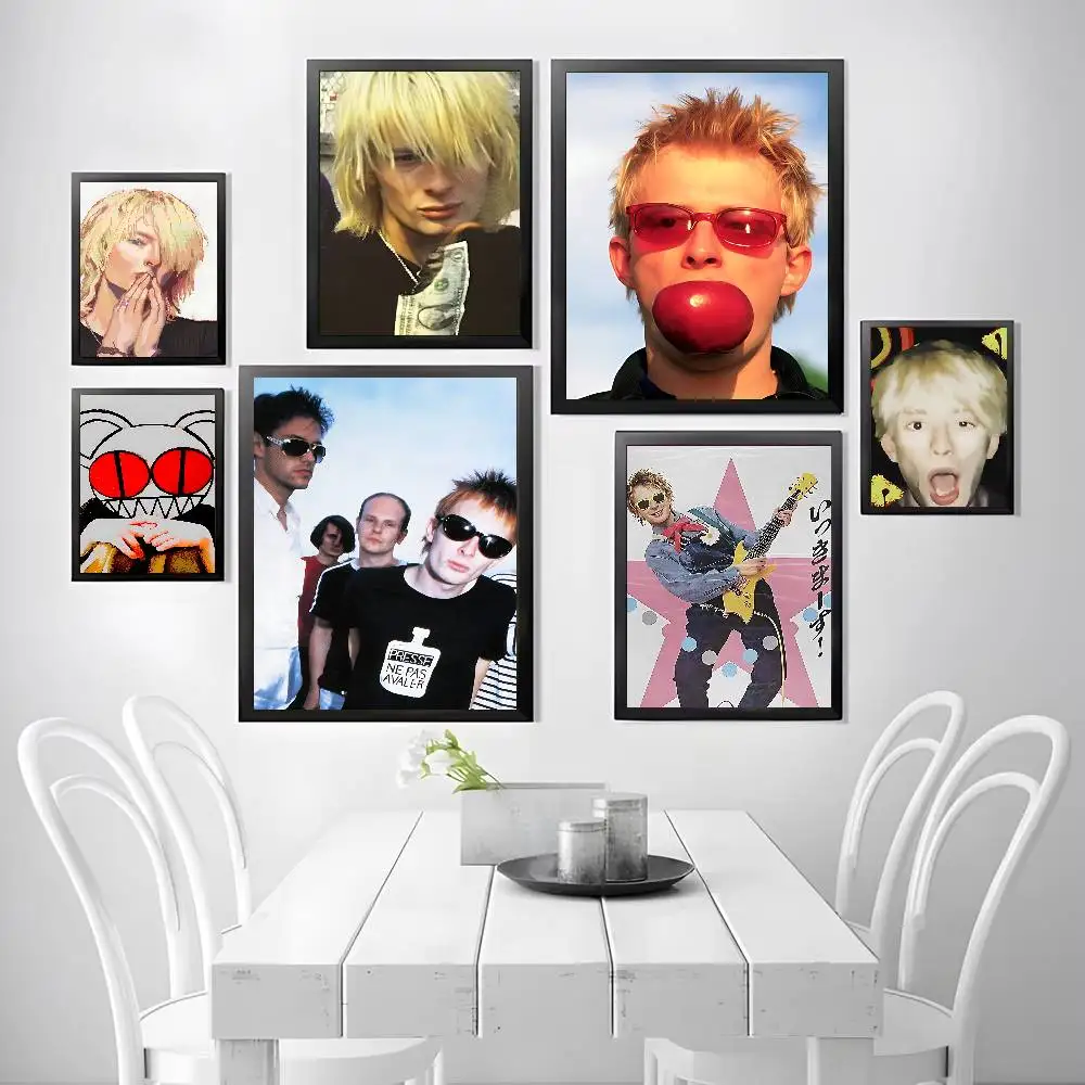 Cool R-Radiohead Poster Wall Art Posters, Texture Paintings, Ideal Gift for Room Decoration