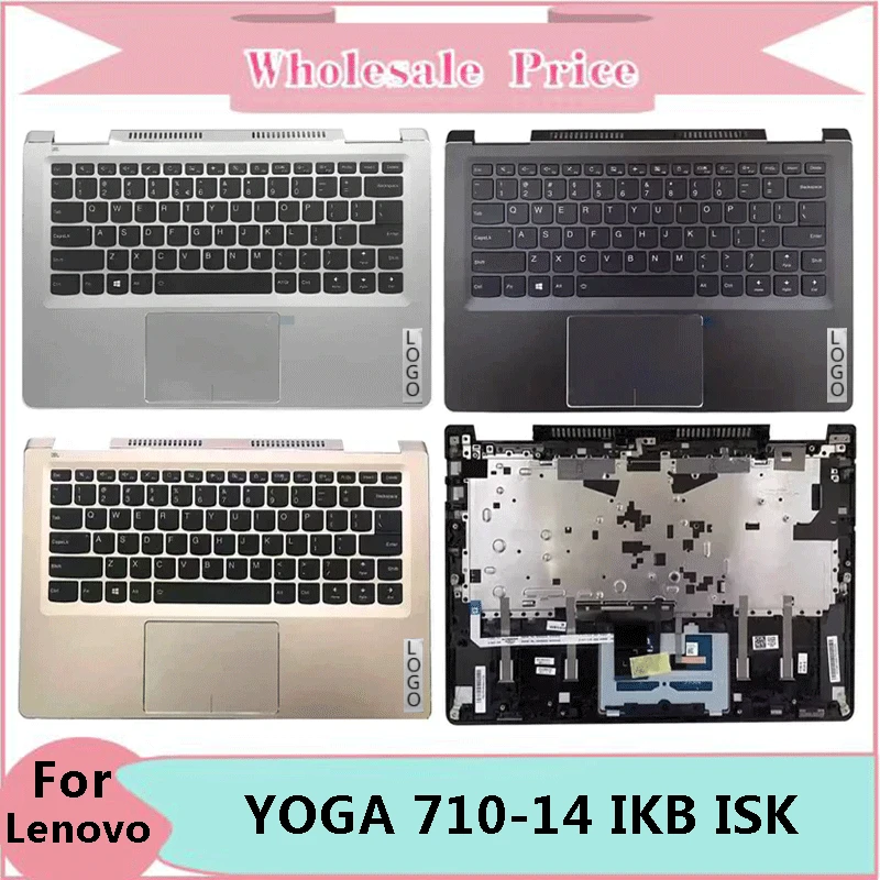 

New Original For Lenovo YOGA 710-14 IKB ISK Laptop LCD Back Cover Front Bezel Upper Palmrest Bottom Base Case Keyboard Hinges