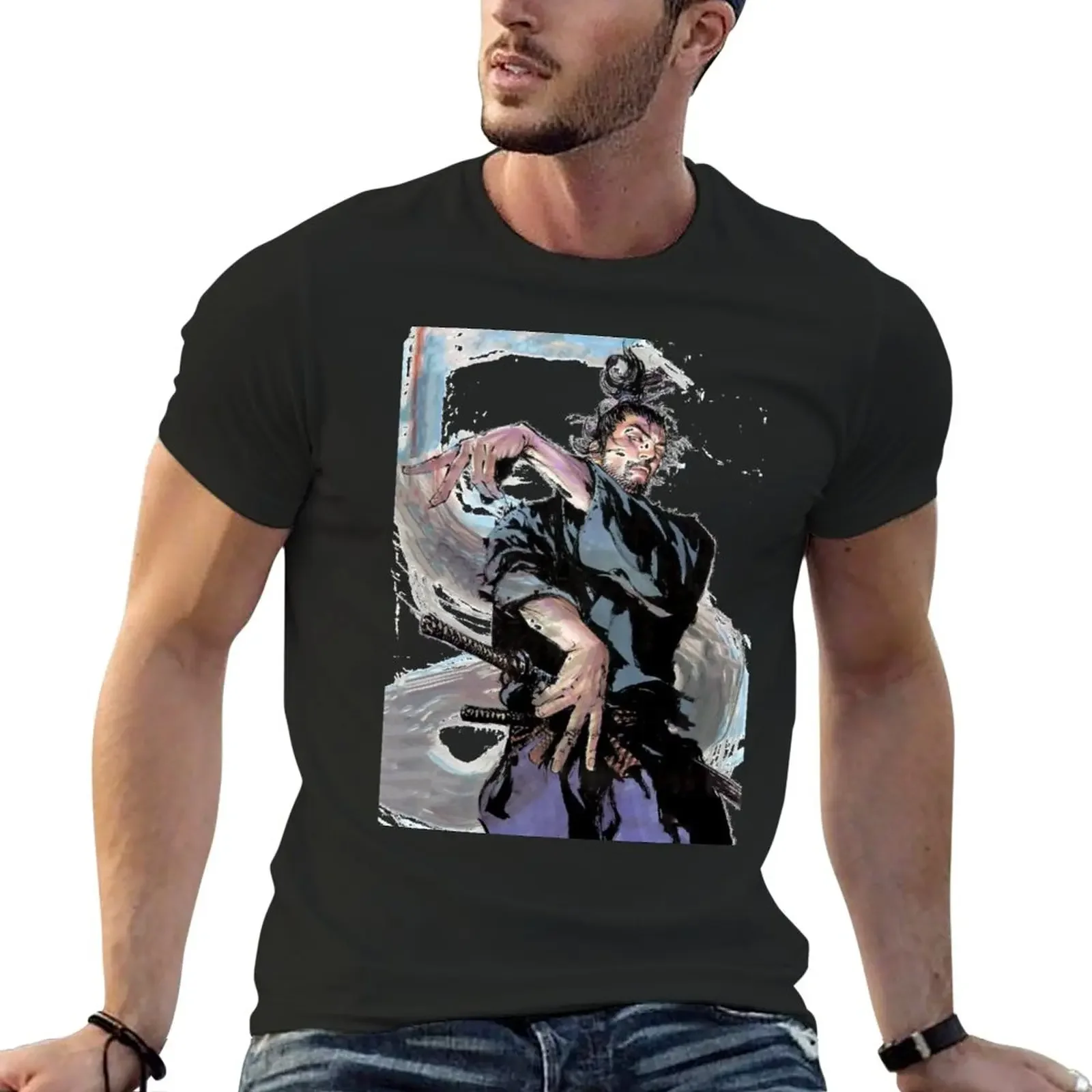 

New Samurai Musashi Miyamoto T-Shirt Oversized t-shirt sweat shirt summer tops mens t shirt graphic