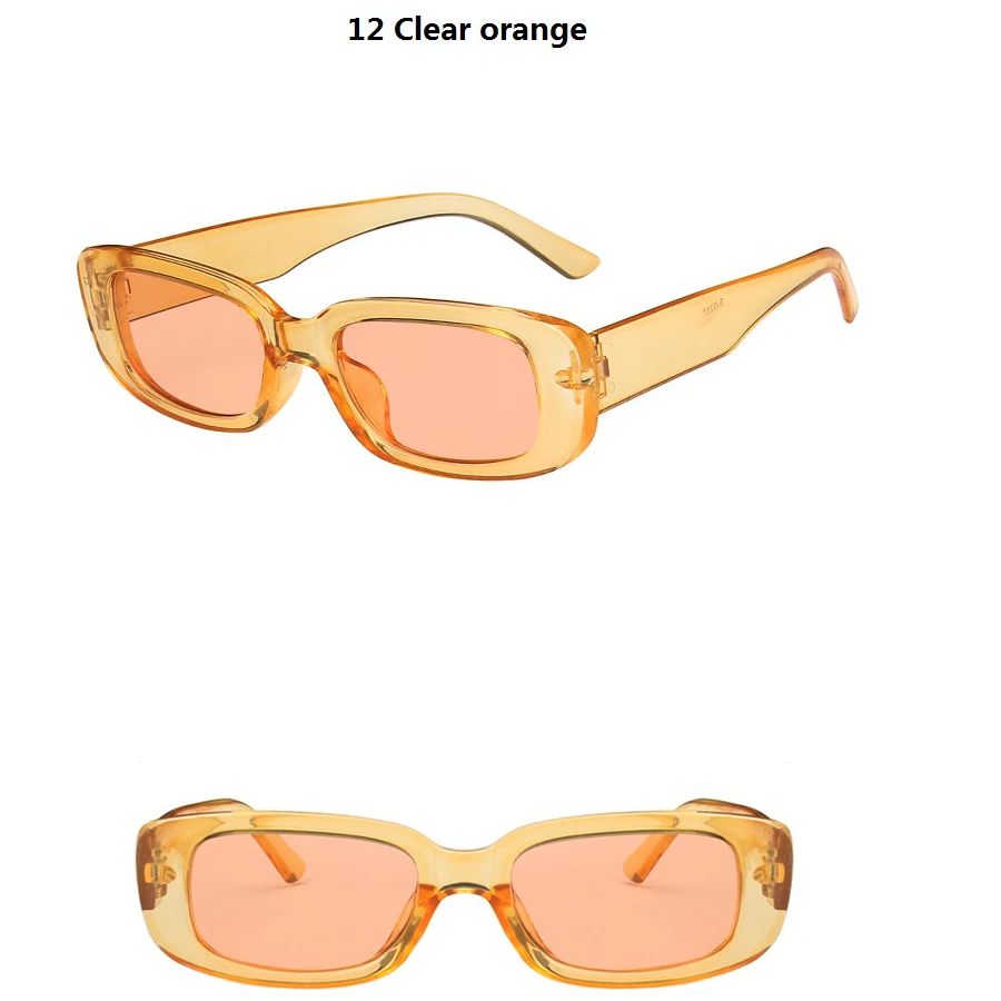 28PCS Kleine Rechteck Muster Sonnenbrille Für Frauen Vintage Marke Designer Quadrat Sonnenbrille Weiblichen Brillen Anti-glare UV400 – Detail 9