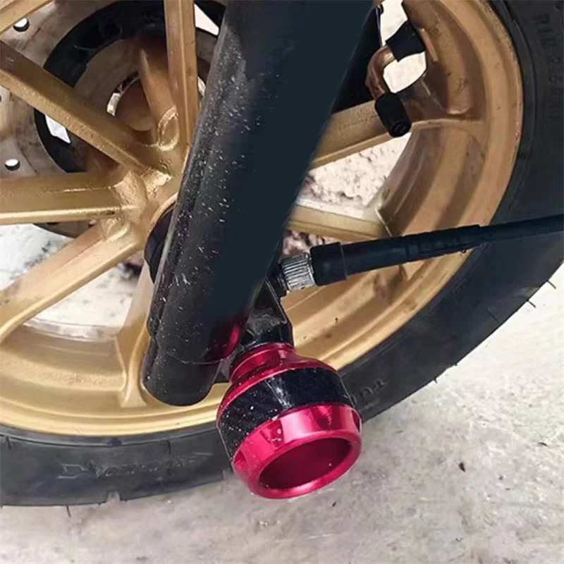 2Pcs Universal Motorcycle Wheel Protection Crash Pad Motorbike Crash Protectors Alloy Motocross Falling Front Fork Slider Cups