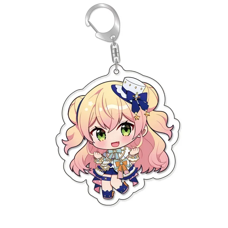 Vtuber Nakiri Ayame Shirakami Fubuki Minato Aqua Gawr Gura Lovelive Cartoon Niedlicher Schlüsselanhänger Kawaii Schlüsselanhänger Taschenteile & trendiges Geschenk – Detail 5