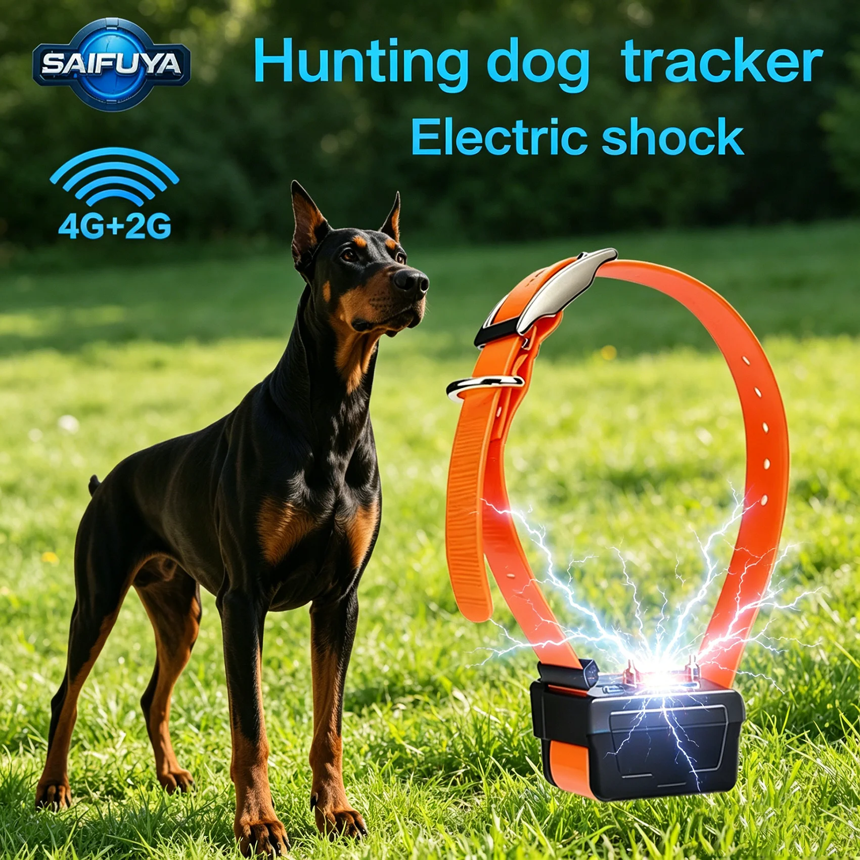 Real Time 4g Lte Waterproof Gps Hunter Tracker Electric Shock Collar Lightweight Portable Pet Location Android App