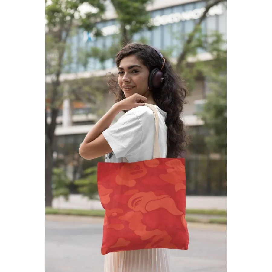 

Alpine Red Retro Tote Bag