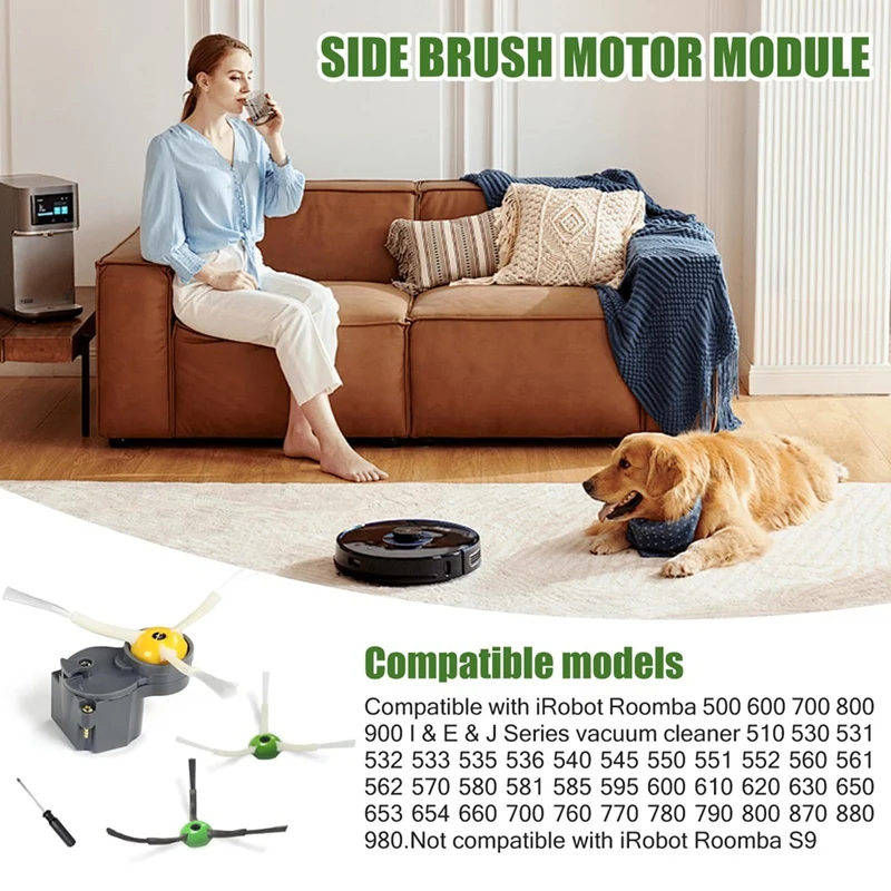 ABDJ-Motor de brosse latérale pour aspirateurs Roomba 500 600 700 800 900 séries I & E & J I3 I7 E5 E6 E7 530 560 570 620 960 980
