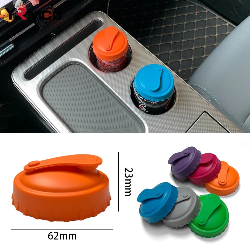 Silicone Coke Juice Soda Beer Can Drink Lid Reusable Portable Easy To Clean Edible Silicone Safe To Use Spill-proof Silicone Lid