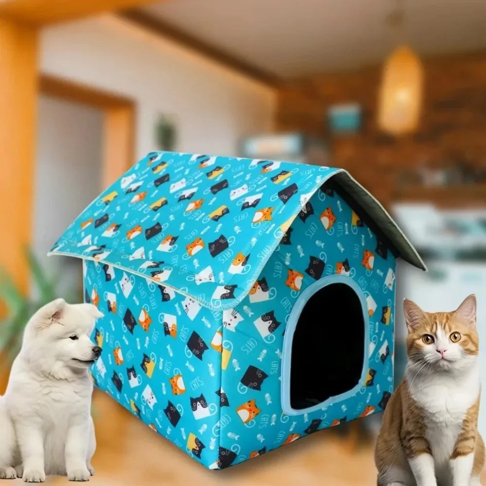 

1PC Outdoor Waterproof Cat House All-season Universal Removable and Washable Foldable Stray Cat Dog Carpa Impermeable Para Gatos