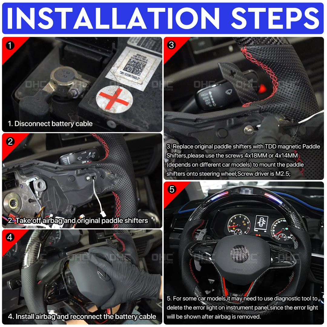 المغناطيسي ماتي ألياف الكربون مجداف المبدلات لشركة فولكس فاجن جولف 8 MK8 GTI R Line 2021 2022 2023 2024 2025 الرياضة مخصص استبدال أجزاء