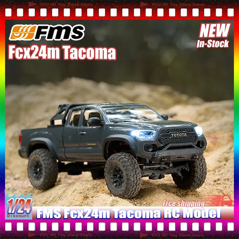 Fms 1:24 Fcx24m Tacoma Моделирование Малый масштаб Пульт дистанционного управления Альпинистский автомобиль Радиоуправляемый внедорожник Детская игрушка Рождественские подарки