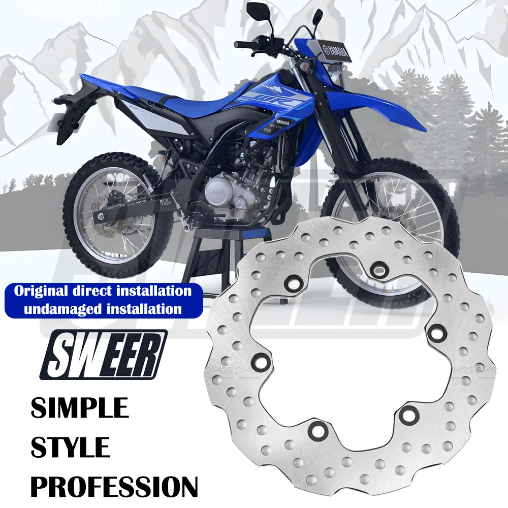 Motorcycle Rear Float Disc Caliper 6 Hole Suitable For Yamaha WR155 Adventure 2019-2026 Original Replace 220MM Disc Brake Pad