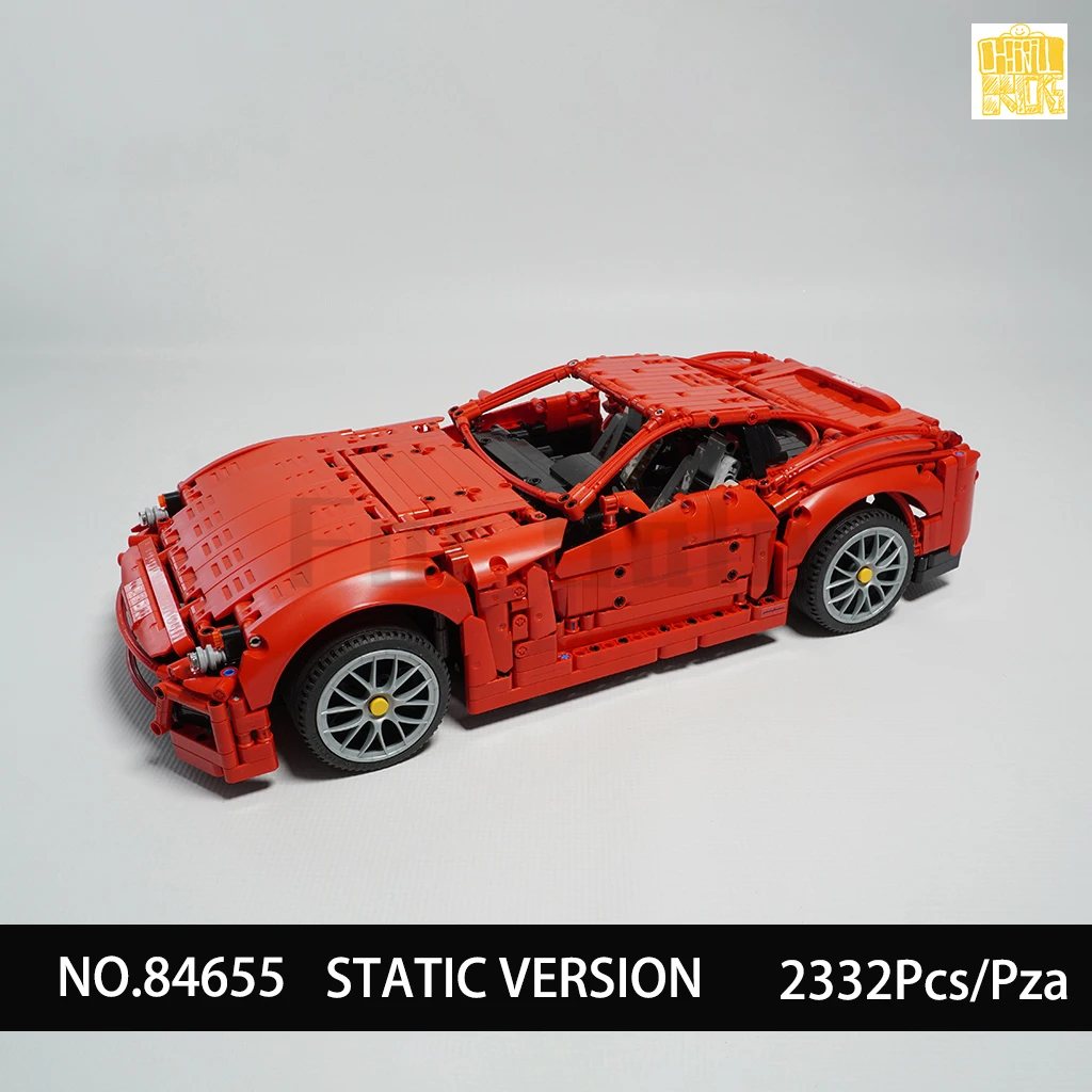 Moc 84655 Supercar Running Car Static Version Model With PDF Drawings Building Blocks Bricks Birthday Christmas Gift