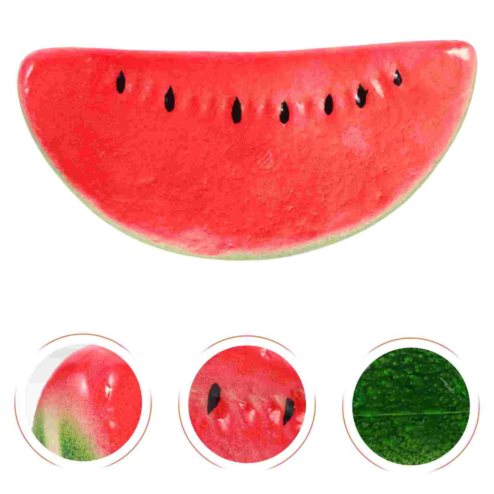 6 Pcs Simulated Watermelon Foam Slices Models Fake Fruit Decor Shop Artificial Decorative