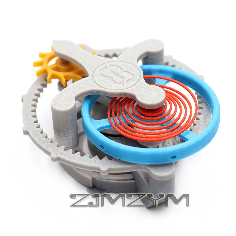 3D Printed Mechanical Gears Transmission Models Tourbillon Principle DIY Assembly Educational Equipment