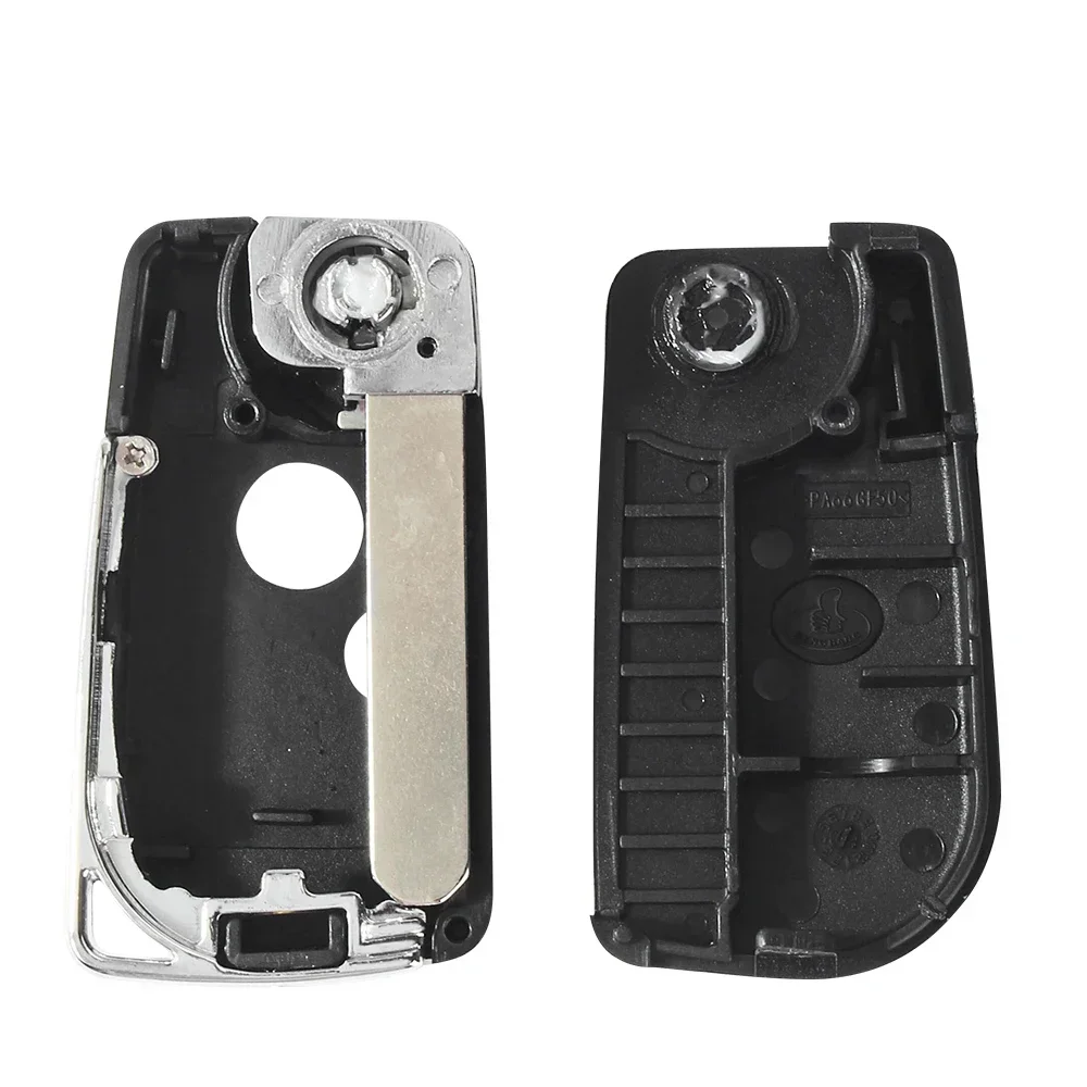 KEYYOU Modified Flip Key Shell 2/3 Buttons For Honda Accord Pilot Cr-V Civic Insight Ridgeline 2003-2013