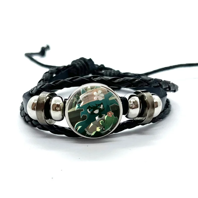 Cute FPE Cartoon Game Leather Bracelets Claire Engel Multilayer Braided Bracelets Bangles Handmade Jewelry Gifts