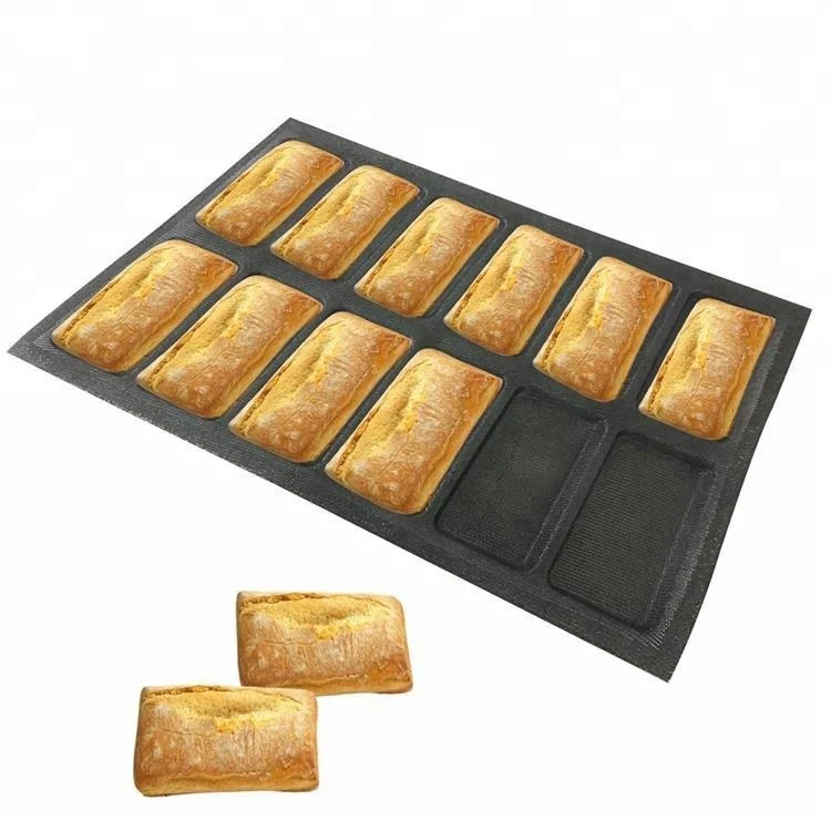 

Non-Stick Silicone Mould 64x38.5cm Rectangle Shape Panini Bread Forms Bakery Tray Choux Pastry Tartlets Sheets Cake Tools