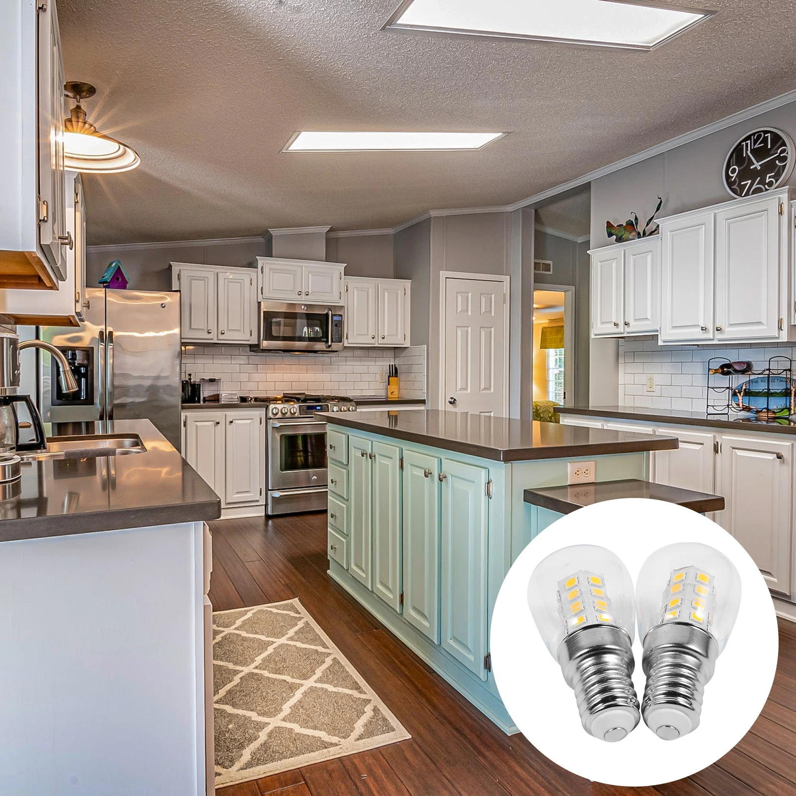 

2 шт. светодиодная лампа 3 Вт теплый белый E14 керамика подходит для холодильника, швейной машины, энергосберегающая замена холодильника