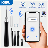 KERUI Wireless Intelligent Ear Cleaner 5MP Visual Otoscope Camera Ear Wax Remover Pick Spoon Cleaning Tool Endoscopy