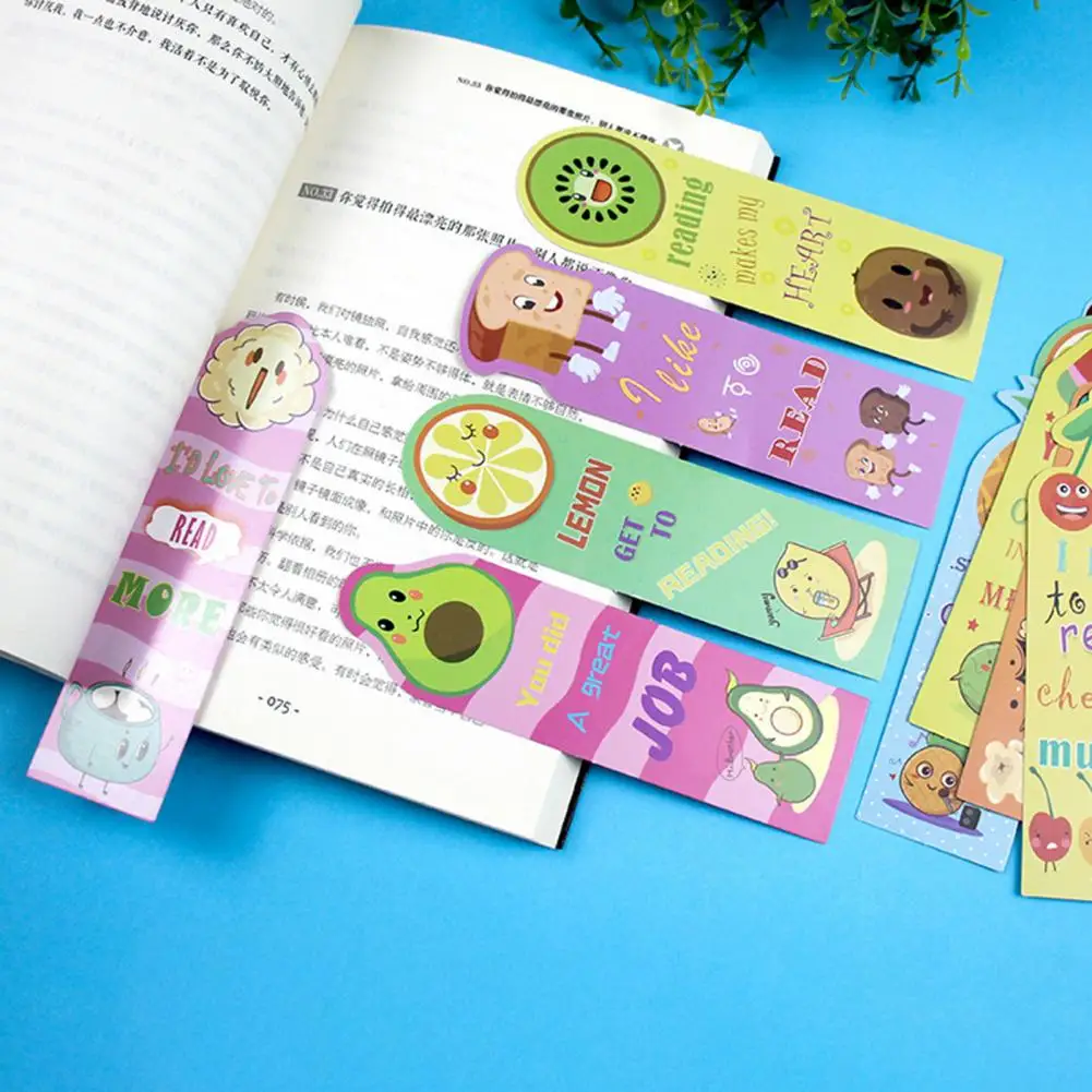 Scented Bookmarks for Kids Variety of Illustrated Bookmarks Fruit-themed Scented Bookmarks Encouraging Reading with for Kids