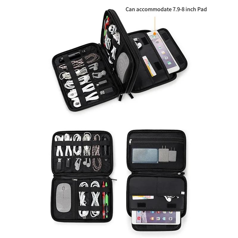 

AT9-Big Capacity Travel Electronics Accessories Organizer Waterproof Portable Cable Power Organizer for Carrying