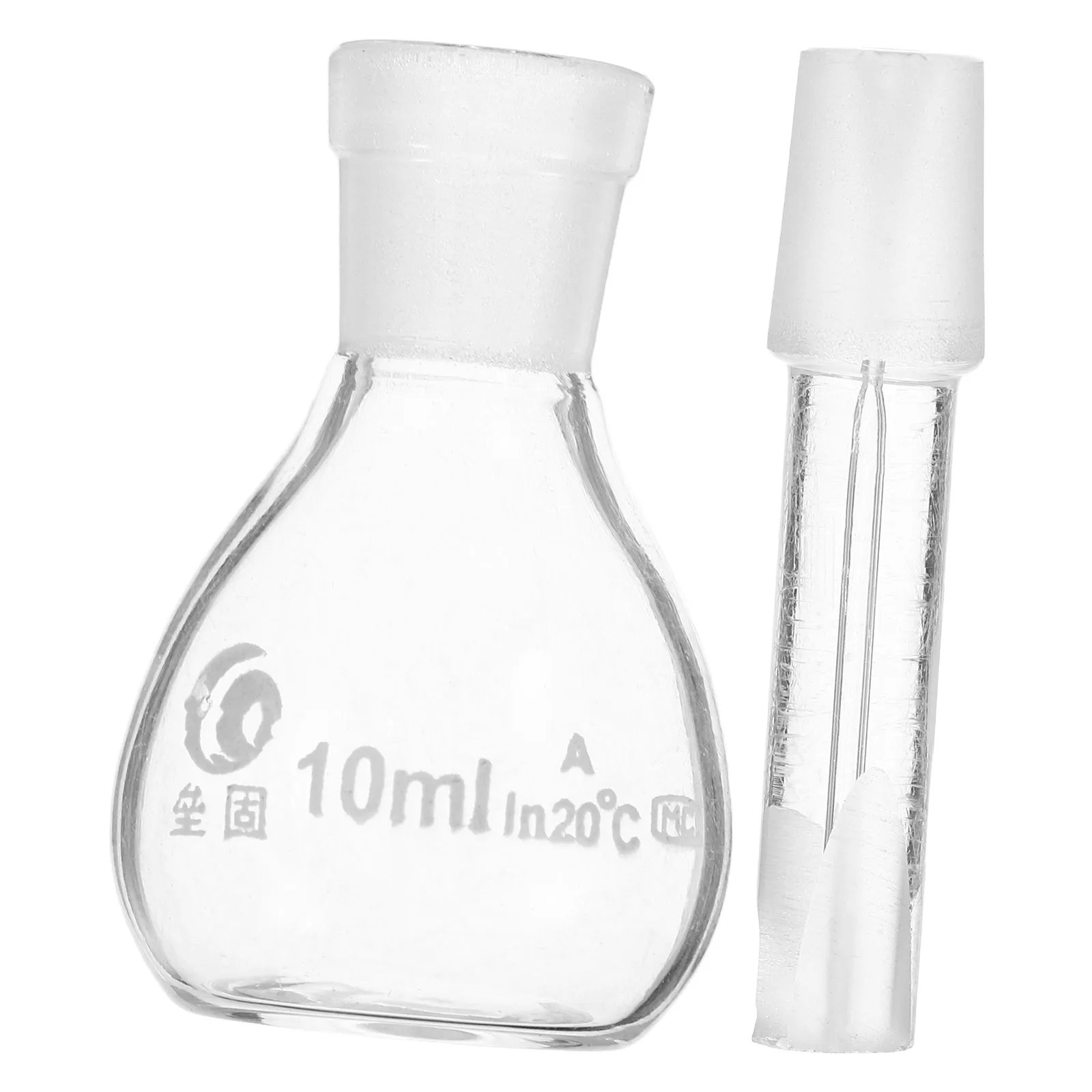 

10ml Glass Gravity Bottle Pycnometer Tight Sealed Stopper Accurate Liquid Density Measurement Lab Glassware Glass Bottles