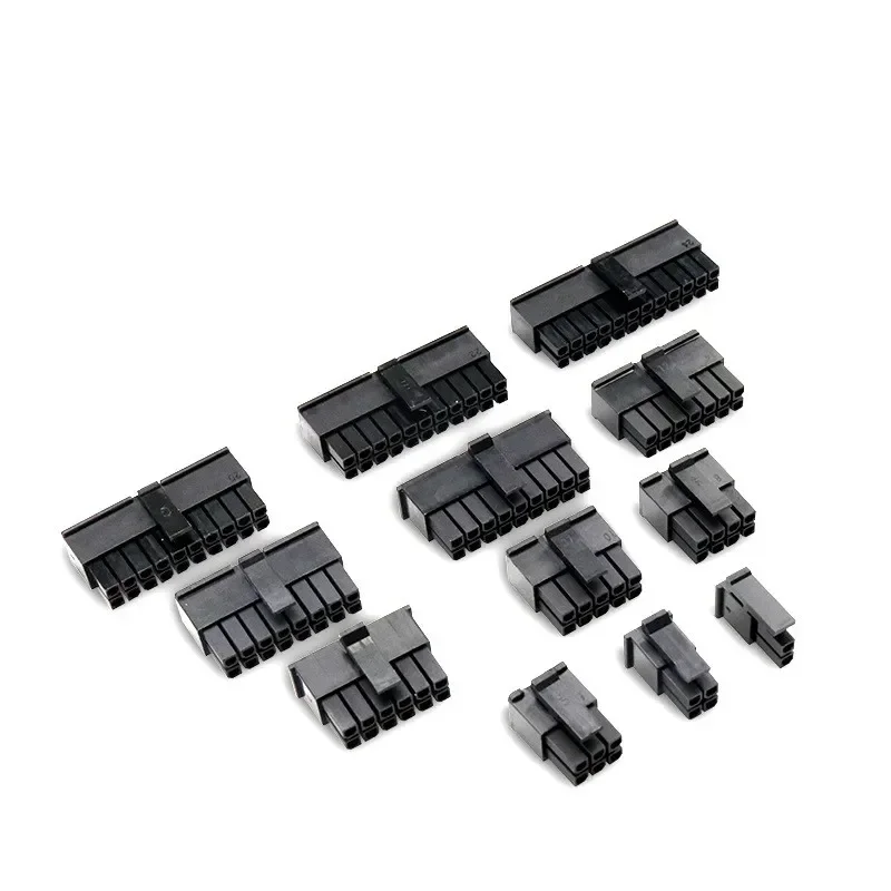 10Set Molex 3.0mm Plug-in Male Female Housing Terminals Connector 2*1/2/3/4/5/6/7/8/9/10/11/12P MX3.0mm Double Row Connector