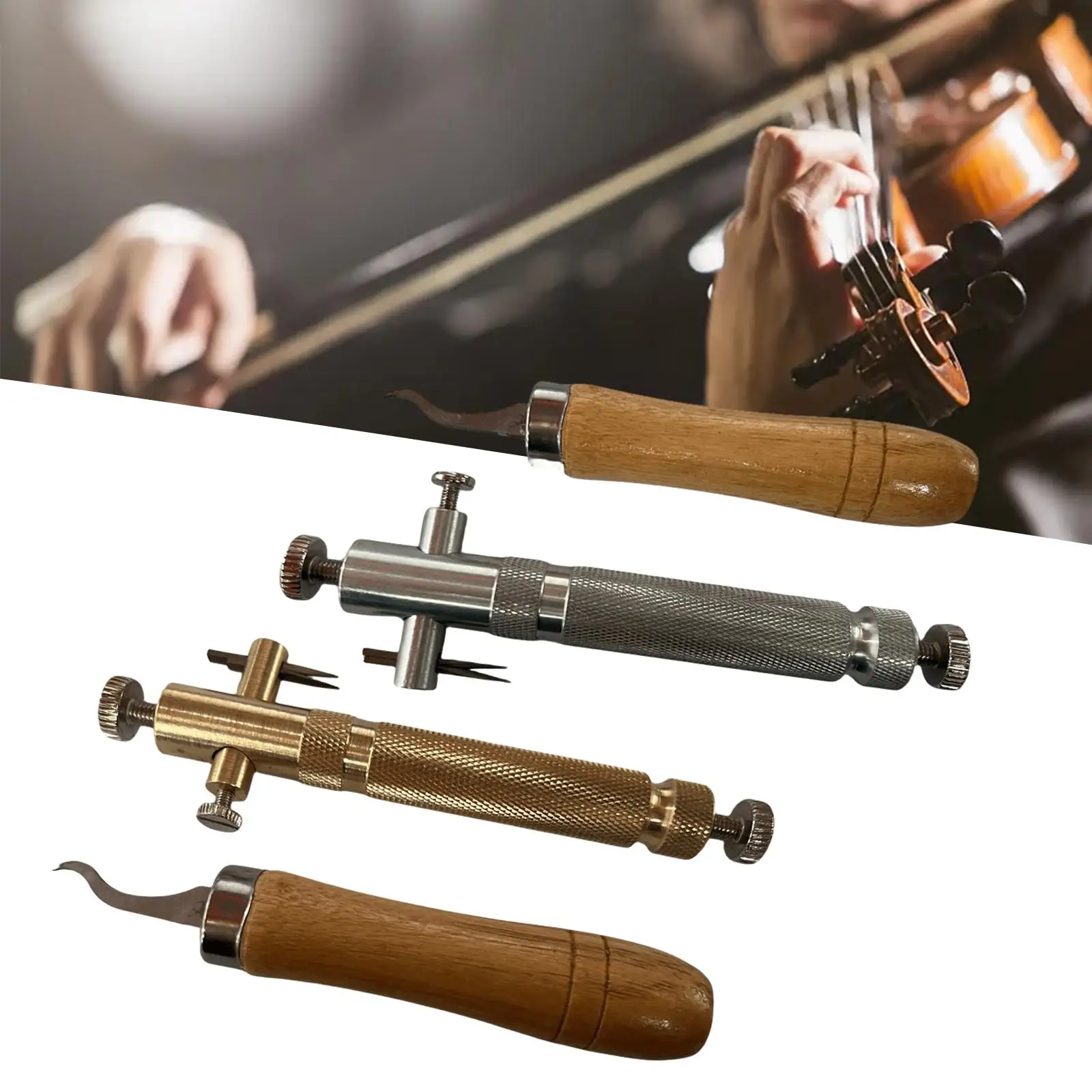 2 Pieces Violin Purfling Tool Violin Accessories Woodworking Project Luthier Tools Violin Tools for Violinist Beginners Luthier