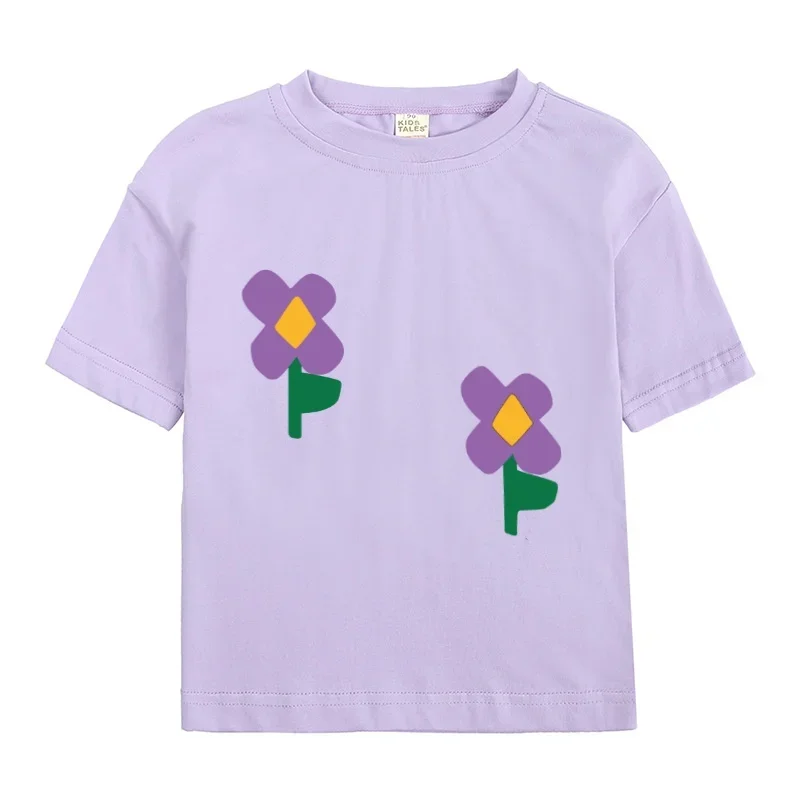 

JIAYAN 20252025 New Baby T-shirts Short Sleeve Casual Toddler Kids T Shirt Printed Cotton Top Tees Cartoon Baby Girls Tops Boys