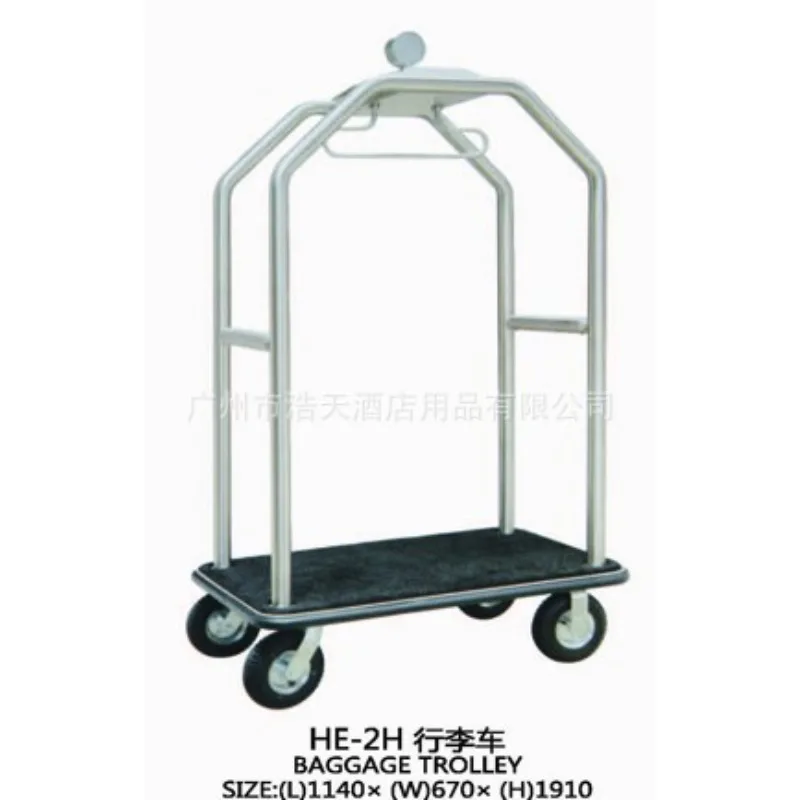 Specializing in the production of stainless steel luggage carts, titanium hotel supplies, hotel lobby luggage carts