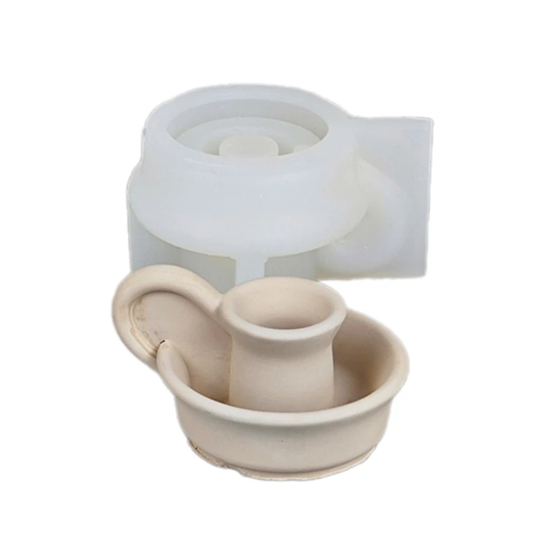 Holder Mold Circular Cup Candlestick Molds Silicone Mould for DIY