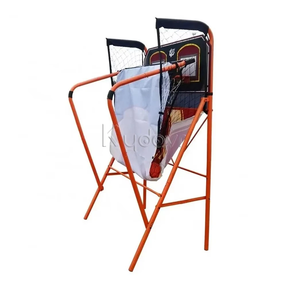 التجارية رخيصة جديدة التسلية الإلكترونية للأطفال بارك ممر اطلاق النار المدرب لعبة كرة السلة آلة للبيع #4