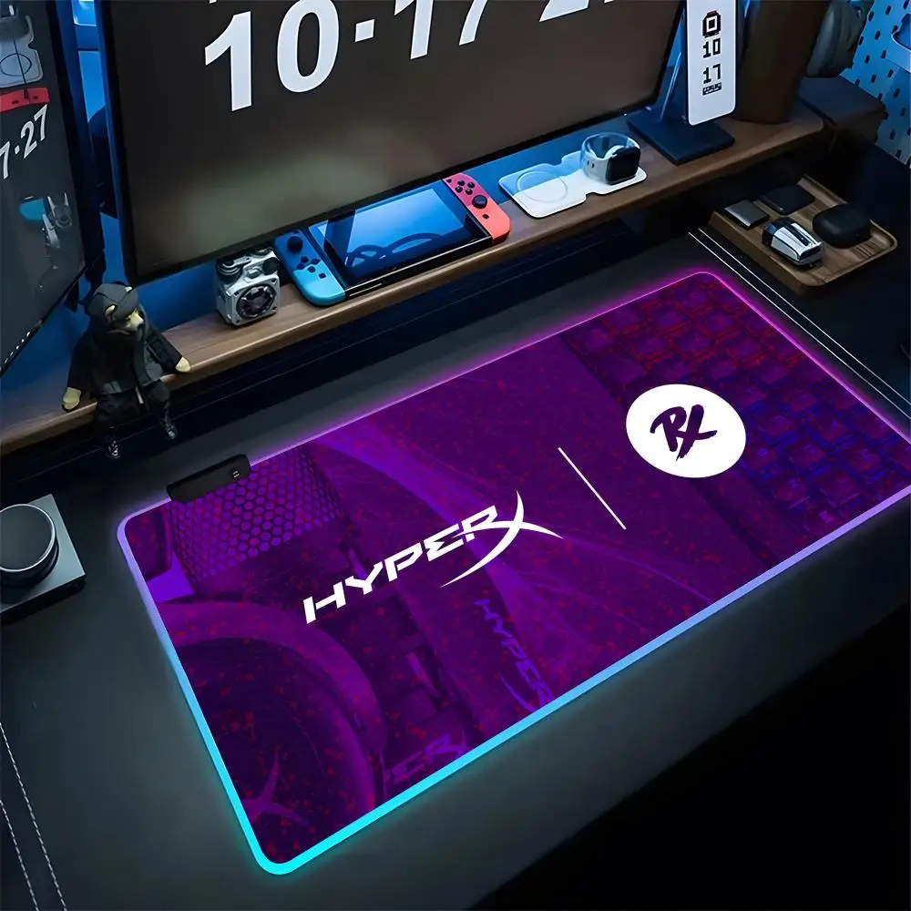 HyperX Mouse Pad Rgb Led Mouse Pad Super Bright Office Gaming Keyboard Mouse Mat Suitable For Esports Literature