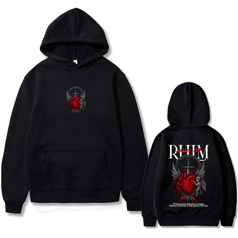 

Rapper Anuel AA Rhlm 2 Album Tour Hoodie Male Vintage Casual Fleece Sweatshirt Men's Hip Hop Fashion Pop Music Pullover Hoodies