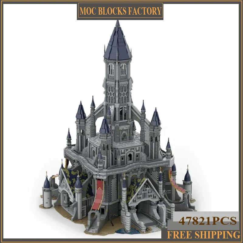 Moc Bouwstenen Spel Fort Model Hyrule Legende Kasteel Technologie Modulaire Blokken Geschenken Kerstspeelgoed Diy Sets Assemblage