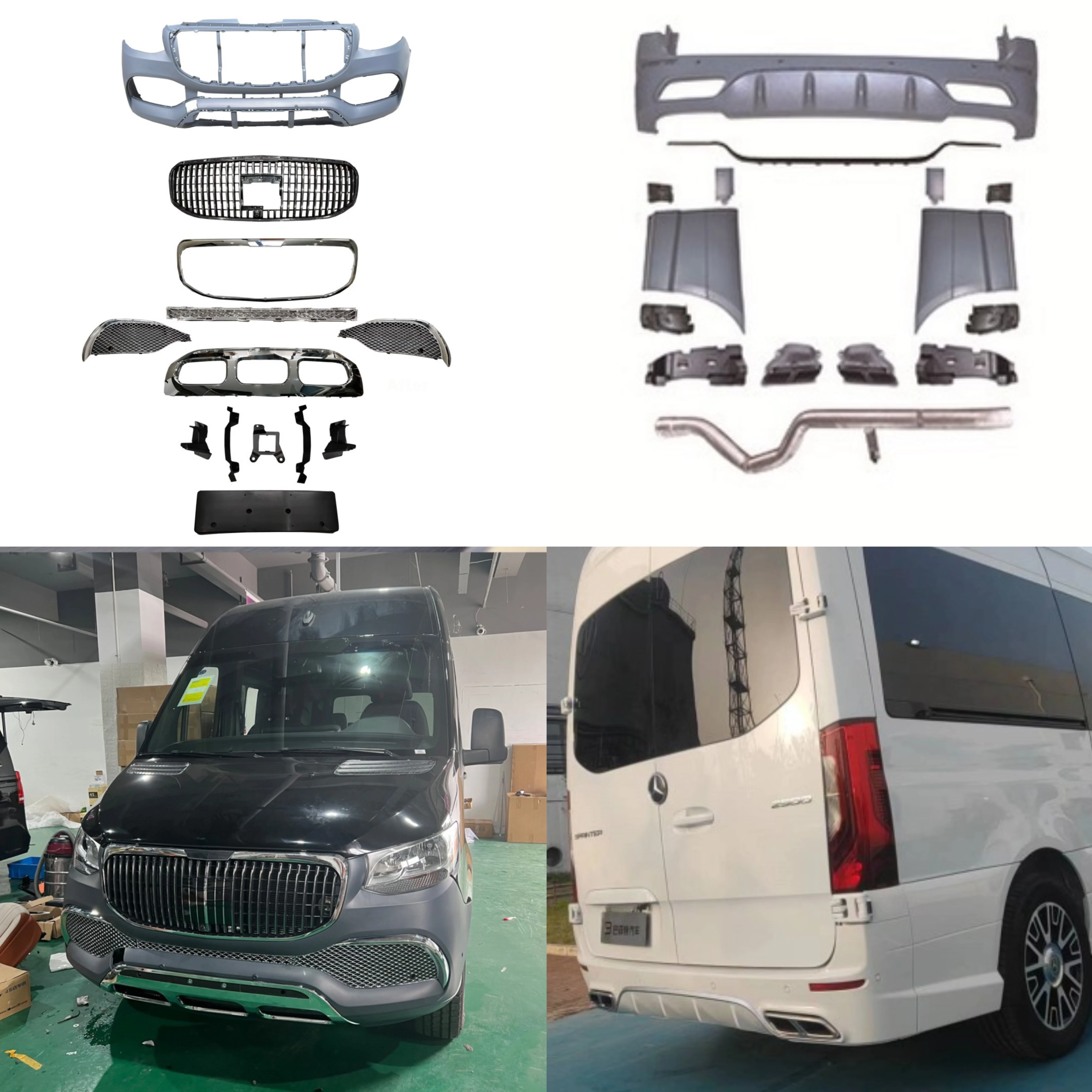 Lorinser style car bumper grille bodykit  mercedes metris body kit for mercedes sprinter