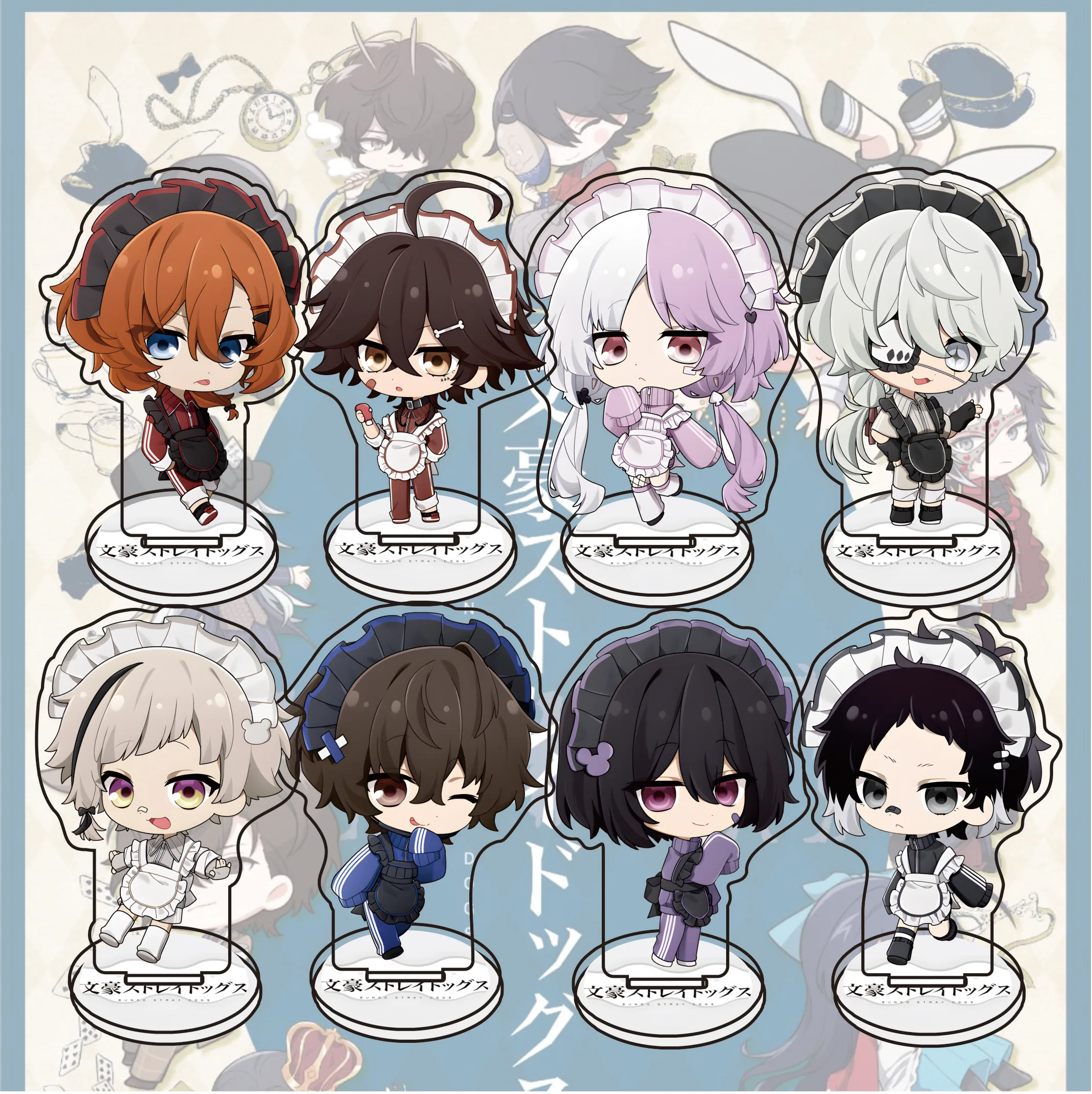Anime Bungo Stray Dogs Acrylic Stand Ai Aqua Ruby Arima Kana Akane MEM Standing 10CM Model Plate Desk Display Ornament Keychain